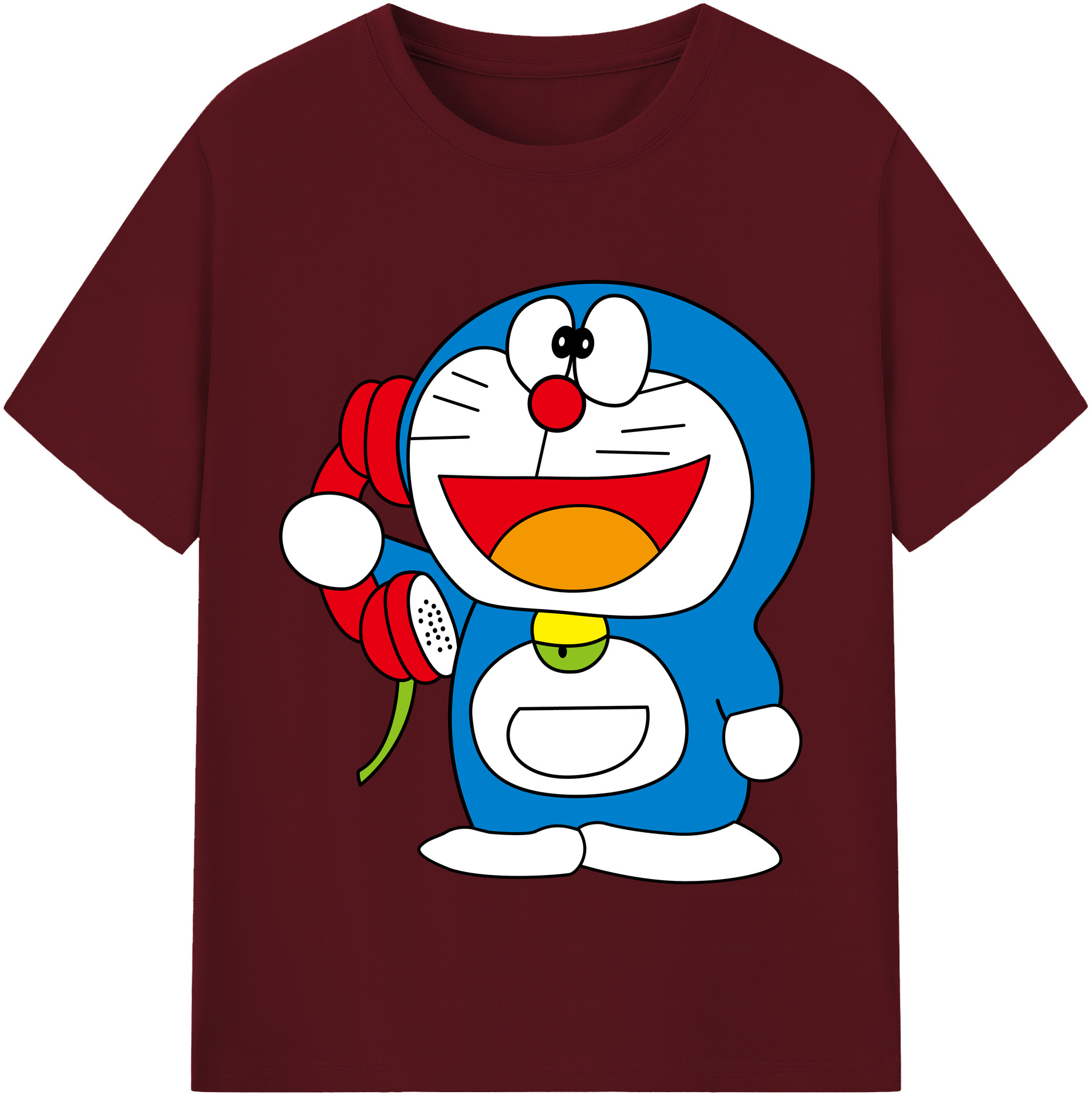（画像用） ドラえもん Doraemon 綿100％半袖Tシャツ（フロントプリント）